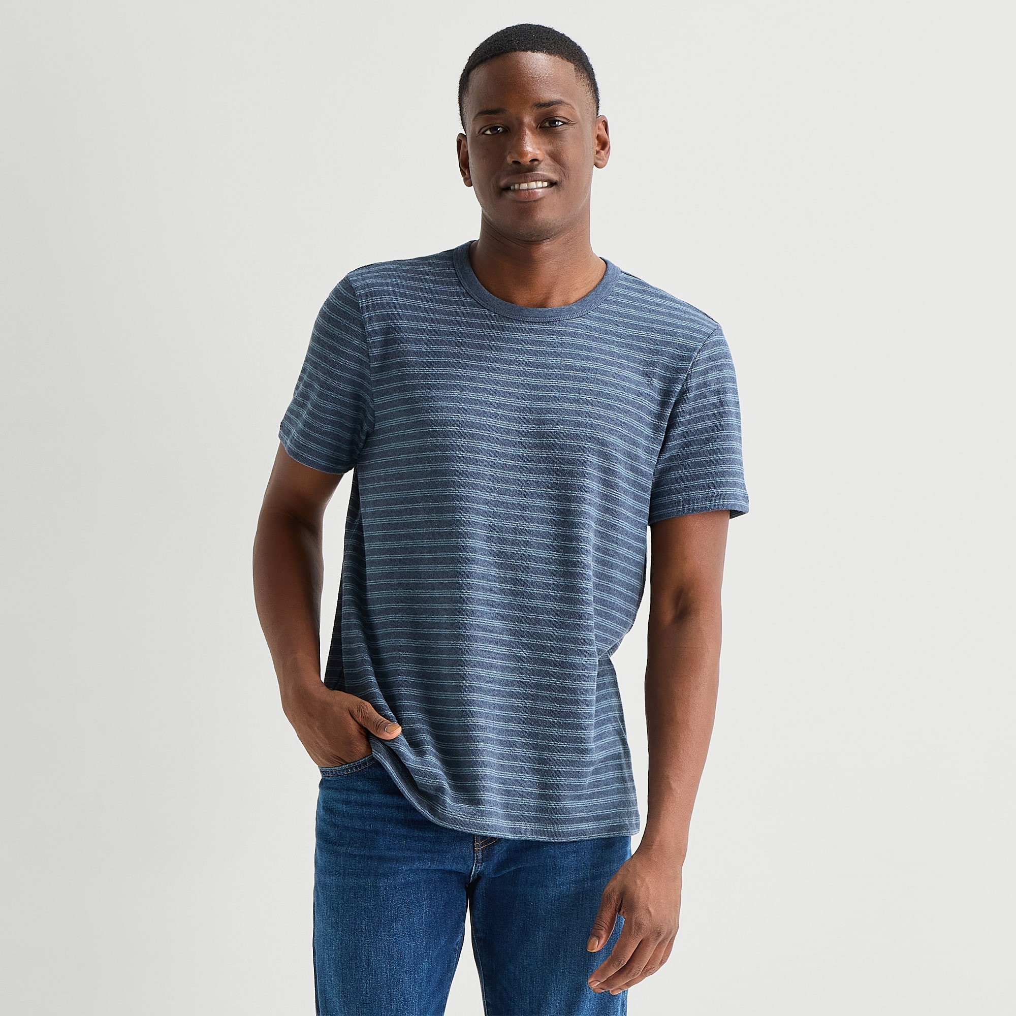 mutual weave Mens Round Neck Short Sleeve T-Shirt