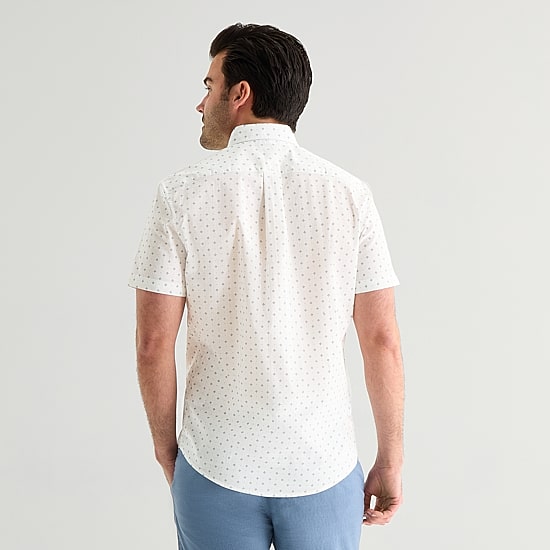 U.S. Polo Assn. Mens Short Sleeve Classic Fit Embroidered Button-Down Shirt