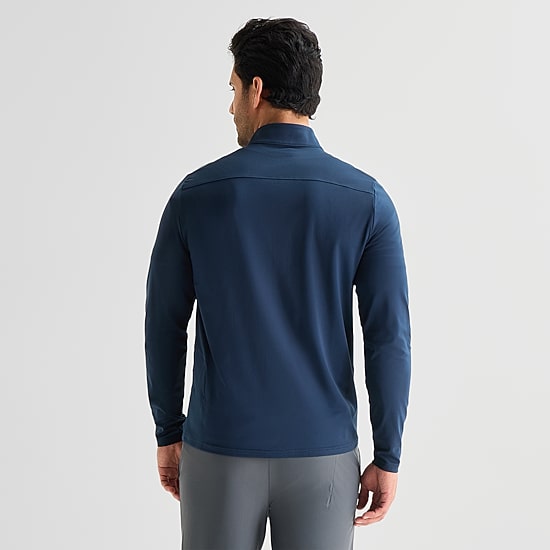 Xersion Mens Mock Neck Long Sleeve Active Quarter-Zip Pullover