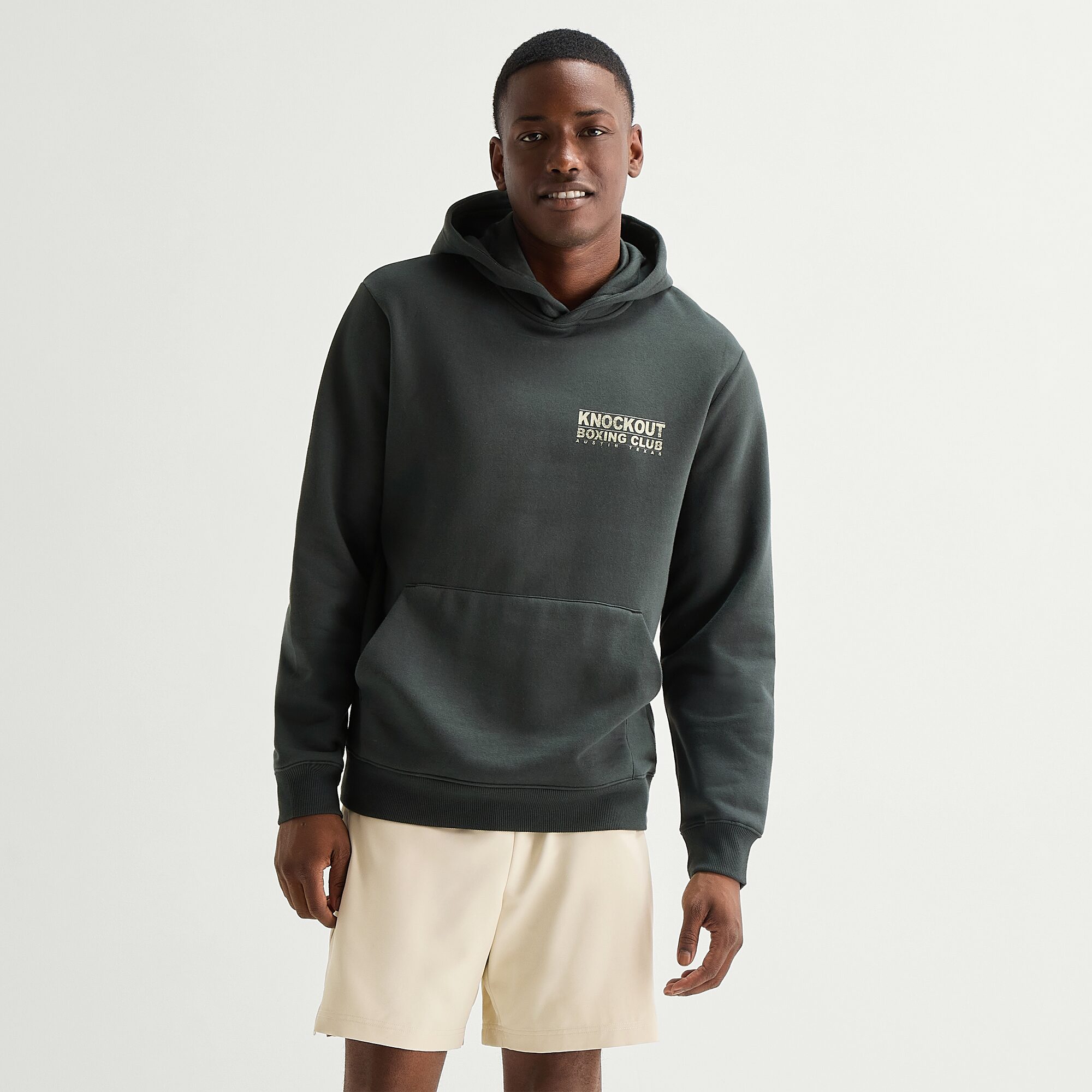 Xersion Essential Mens Long Sleeve Fleece Active Hoodie