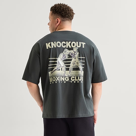 Xersion Mens Crew Neck Short Sleeve Oversized Big and Tall Graphic T-Shirt