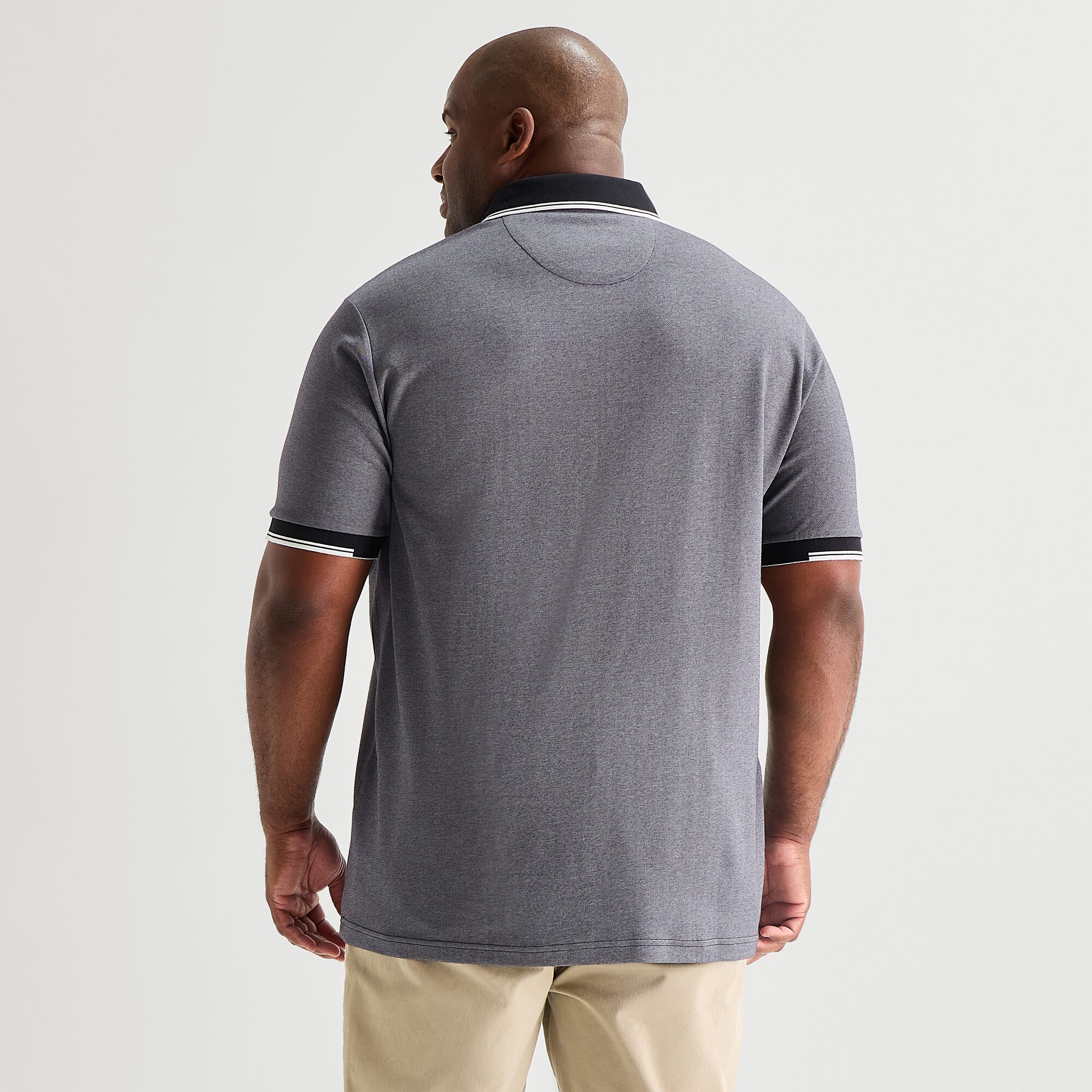 Shaquille O'Neal XLG™ Game On Big and Tall Mens Regular Fit Short Sleeve Polo Shirt