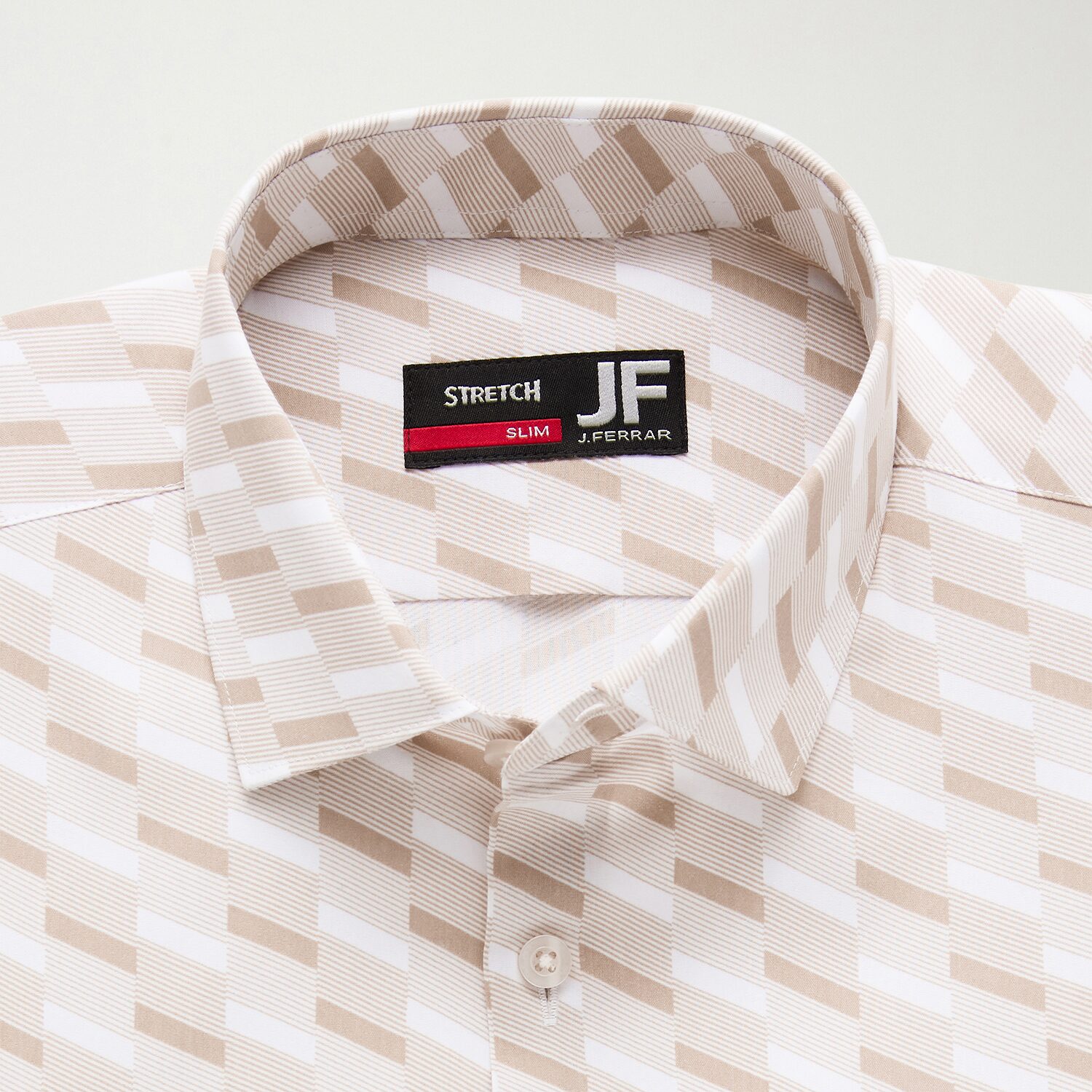 J. Ferrar Ultra Comfort Mens Slim Fit Stretch Fabric Wrinkle Free Long Sleeve Dress Shirt