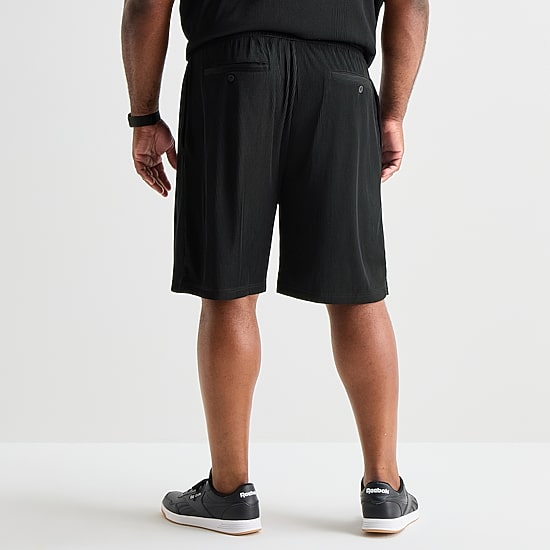 Shaquille O'Neal XLG™ Plisse Mens 10" Big and Tall Pull-On Short