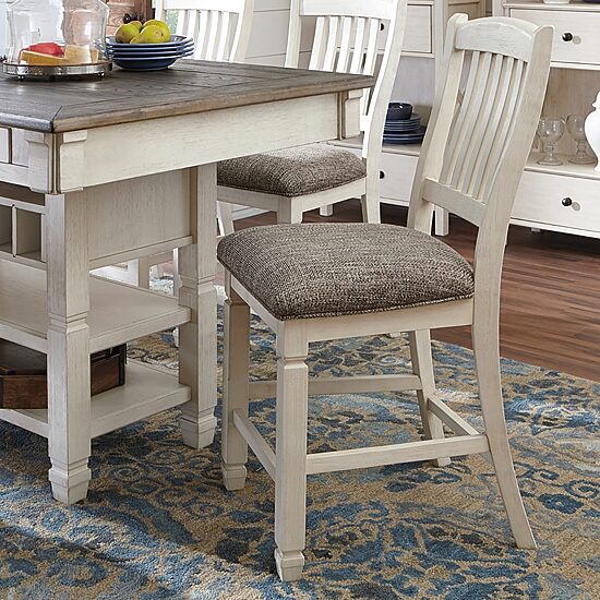 Signature Design by Ashley® Roanoke Set of 2 Upholstered Counter Height Stools
