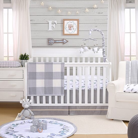 The Peanutshell Farmhouse Changing Pad Cover
