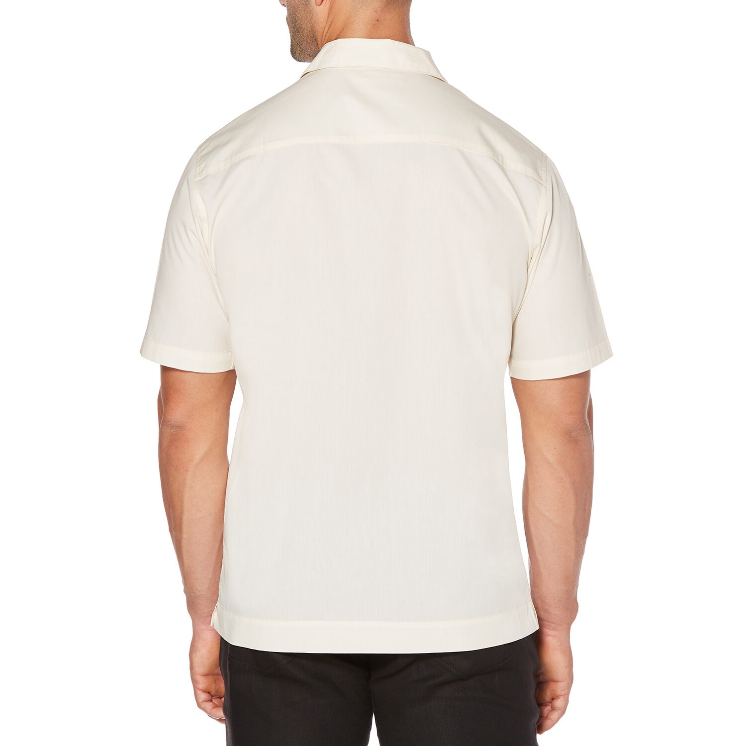 Cubavera Embroidered Button-Down Mens Short Sleeve Camp Shirt