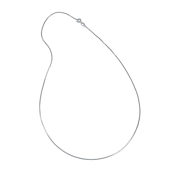 Silver Reflections Pure Silver Over Brass 16-24" Box Chain Necklace
