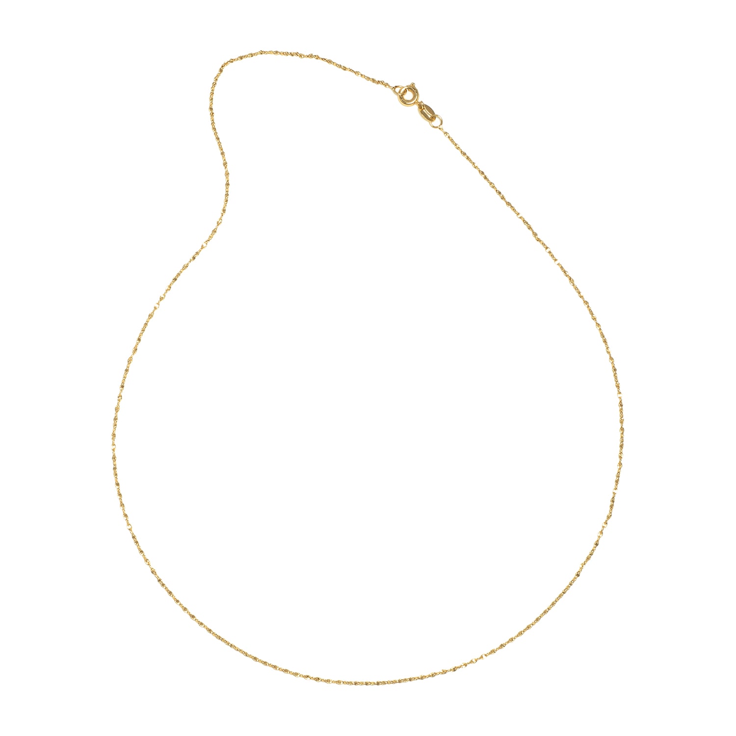 Silver Reflections 24K Gold Over Brass 18-24" Chain Necklace