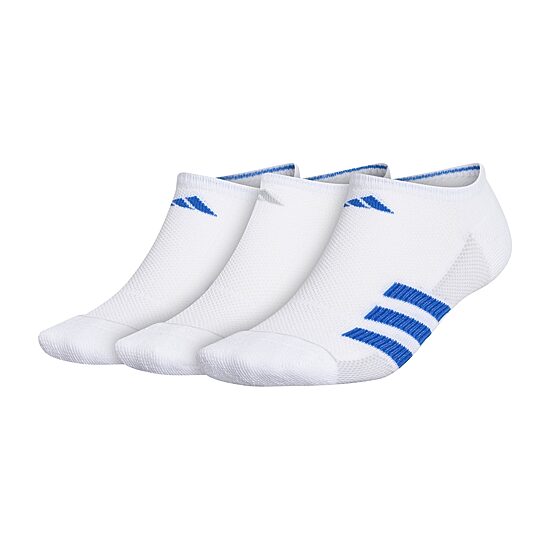 adidas Mens 3 Pair No Show Socks