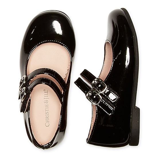Christie & Jill Lil Dahlia Toddler Girls Round Closed Toe Mary Jane Shoes