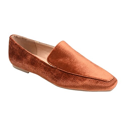 Journee Collection Silas Womens Square Closed Toe Loafers, 7 Medium, Brown