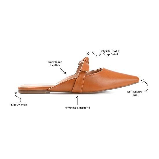 Journee Collection Missie Womens Square Closed Toe Mules