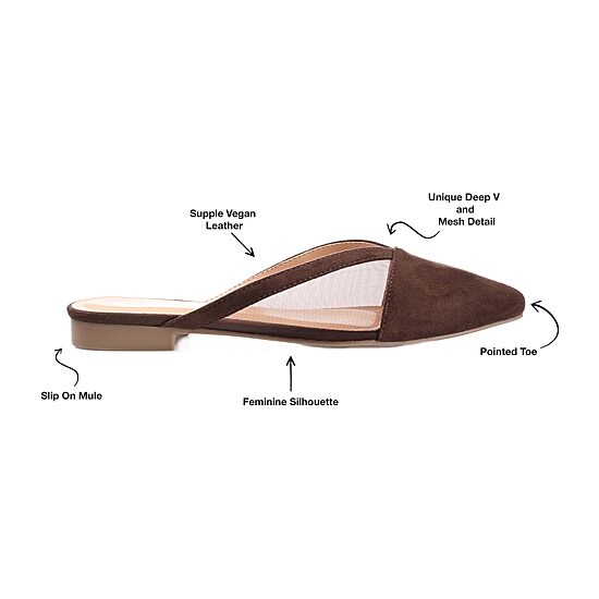 Journee Collection Reeo Womens Round Closed Toe Mules
