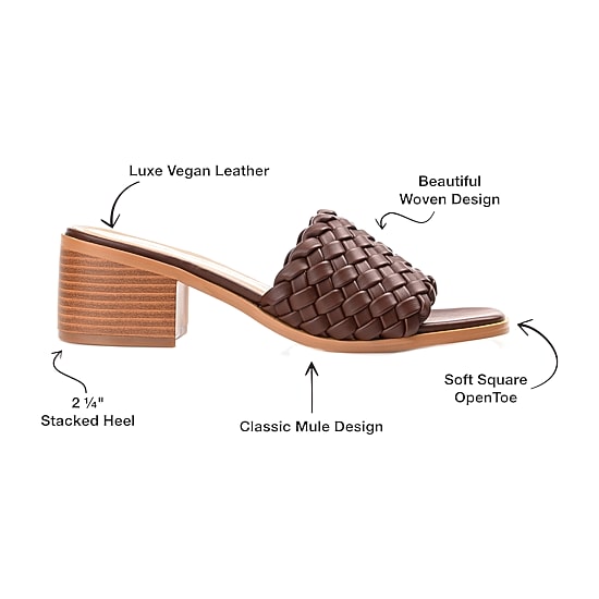 Journee Collection Fylicia Womens Round Mules