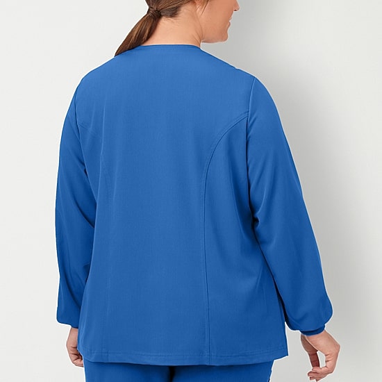 Jockey 2356 Snap Front Womens Plus Scrub Jackets