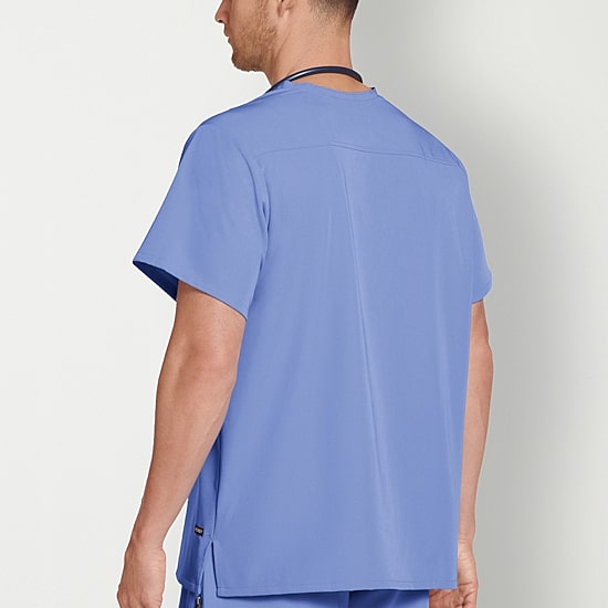 Jockey 2200 Classic 1-Pocket Stretch Unisex Adult Big V Neck Short Sleeve Stretch Fabric Scrub Top
