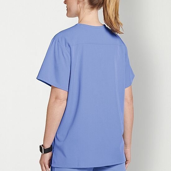 Jockey 2200 Classic 1-Pocket Stretch Unisex Adult Big V Neck Short Sleeve Stretch Fabric Scrub Top