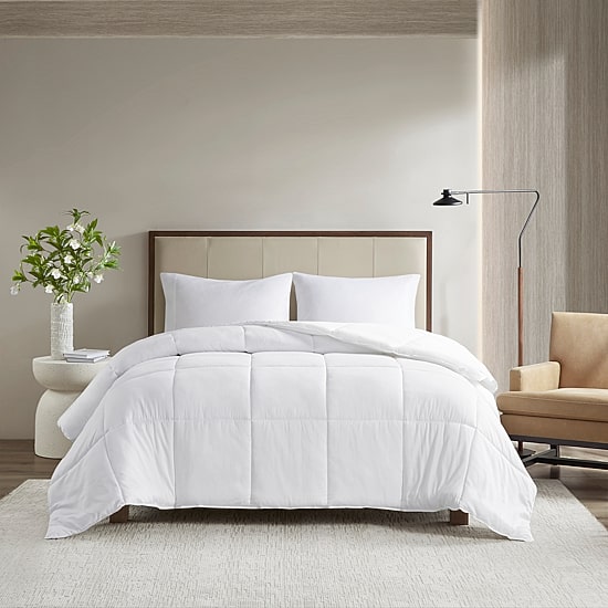Madison Park Wingate 300 Thread Count Cotton Percale Luxury Down Alternative Comforter