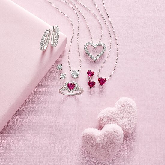 Yes, Please! Womens Lab Created White Sapphire Sterling Silver Round 2-pc. Jewelry Set