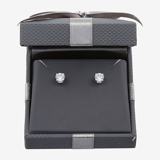 Ever Star (G / VS2) 1 CT. T.W. Lab Grown White Diamond 14K Gold 5.2mm Round Stud Earrings