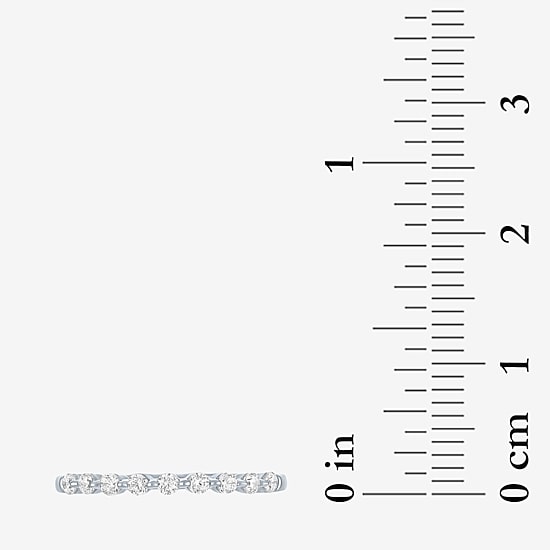 (G-H / Si2-I1) Womens 1/2 CT. T.W. Lab Grown White Diamond 10K Gold Wedding Band