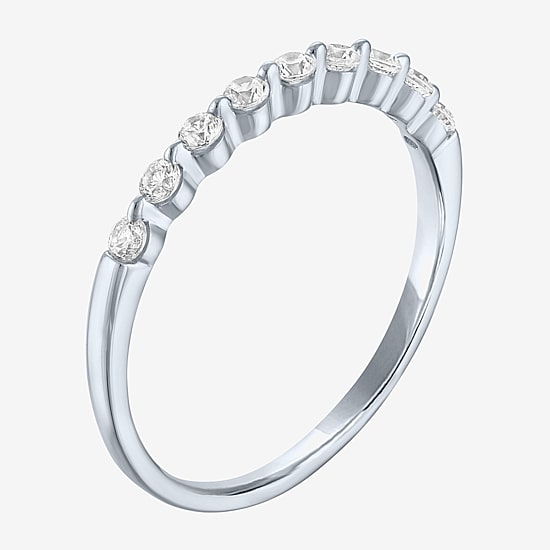 (G-H / Si2-I1) Womens 1/2 CT. T.W. Lab Grown White Diamond 10K Gold Wedding Band