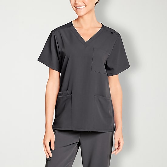 Jockey 2371 Unisex Adult V Neck Short Sleeve Stretch Fabric Scrub Top