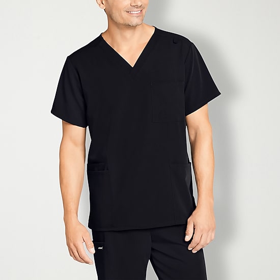 Jockey 2371 Unisex Adult Big V Neck Short Sleeve Stretch Fabric Scrub Top