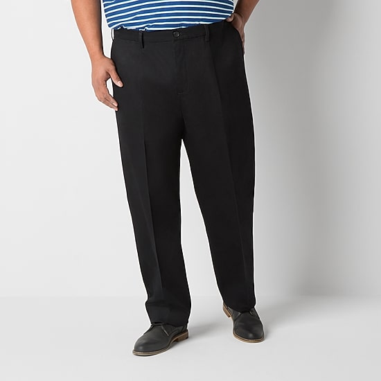 Dockers Signature Iron Free With Stain Defender Mens Comfort Waistband Classic Fit Big and Tall Pleated Pant