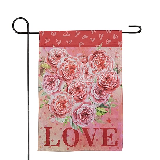 Northlight Love Rose Bouquet Garden Flag