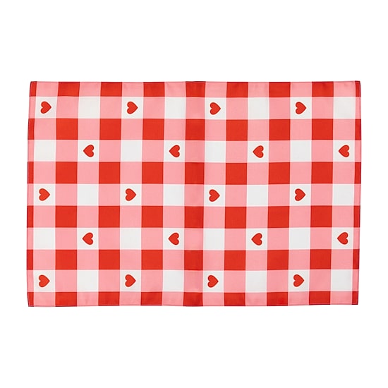 Northlight Checkered Hearts Mat