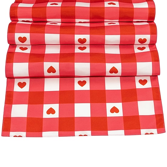 Northlight Checkered Heart Runner