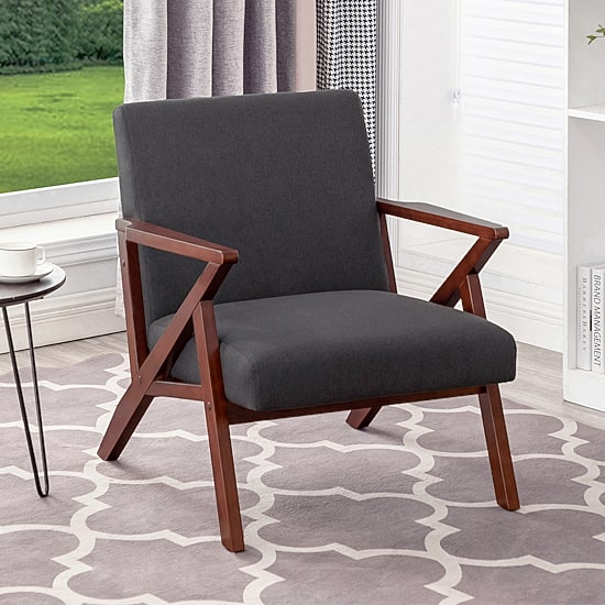 Take-A-Seat Cliff Mid-Century Modern Accent Lounge Armchair