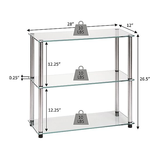 Convenience Concepts Design2go 2-Shelf Bookcase