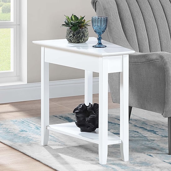 American Heritage Wedge End Table with Shelf