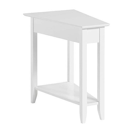 American Heritage Wedge End Table with Shelf