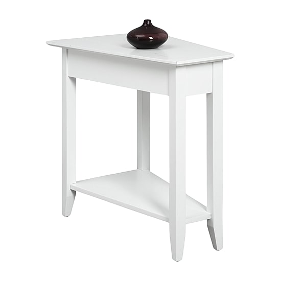 American Heritage Wedge End Table with Shelf