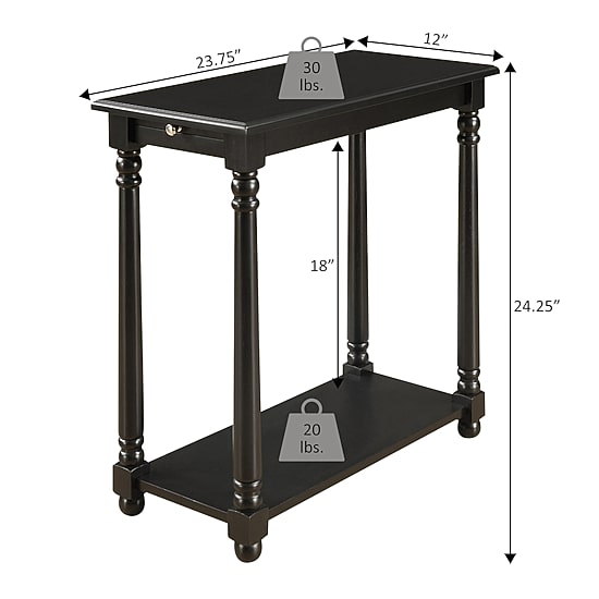 French Country Regent Chairside End Table