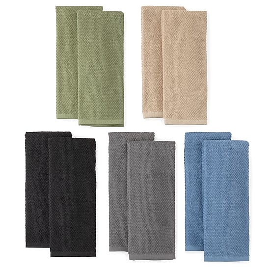 Cooks Popcorn Solid 2-pc. Kitchen Towel Set