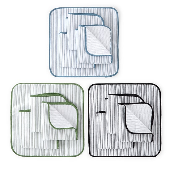 Cooks Striped Scrubber 4-pc. Dish Cloth Set