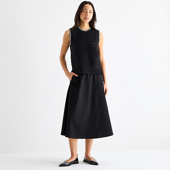 Stylus Womens Crew Neck Sweater Vest