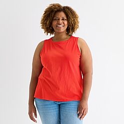Women's Red Tank Tops | JCPenney
