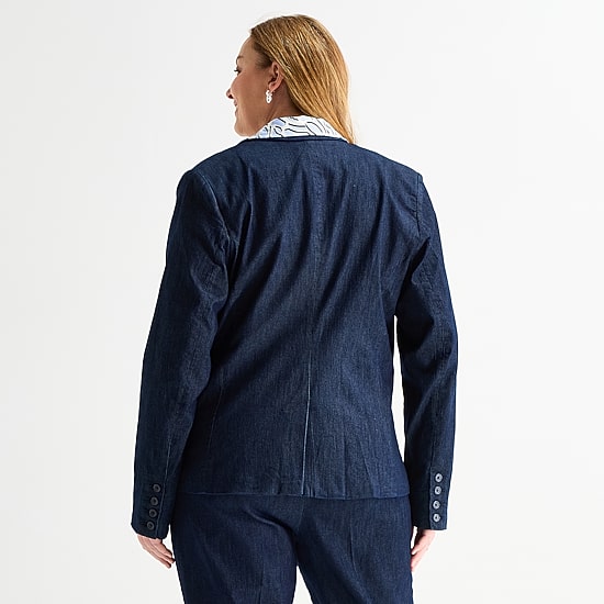 Liz Claiborne Womens Plus Classic Fit Blazer