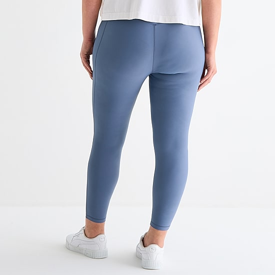 Xersion EverContour+ Womens Quick Dry High Rise 25" Plus 7/8 Ankle Legging
