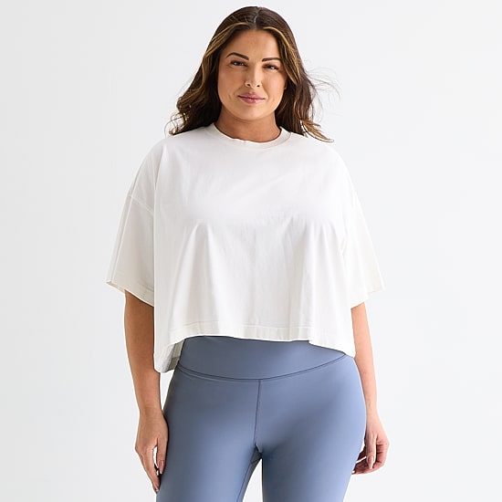 Xersion Womens Crew Neck Short Sleeve Active Plus T-Shirt