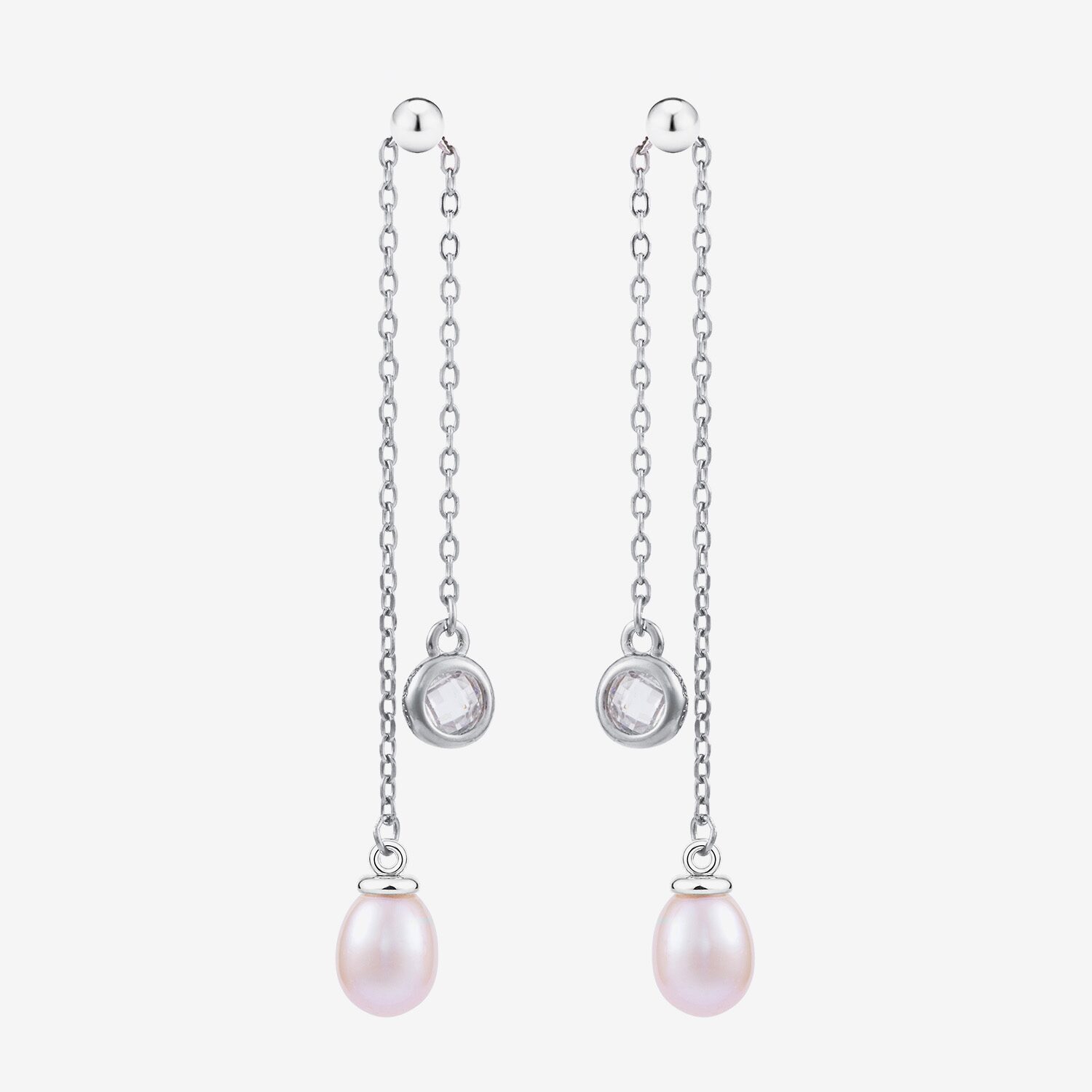 Limited Quantities! Womens Cultured Freshwater Pearl Sterling Silver Drop Earrings