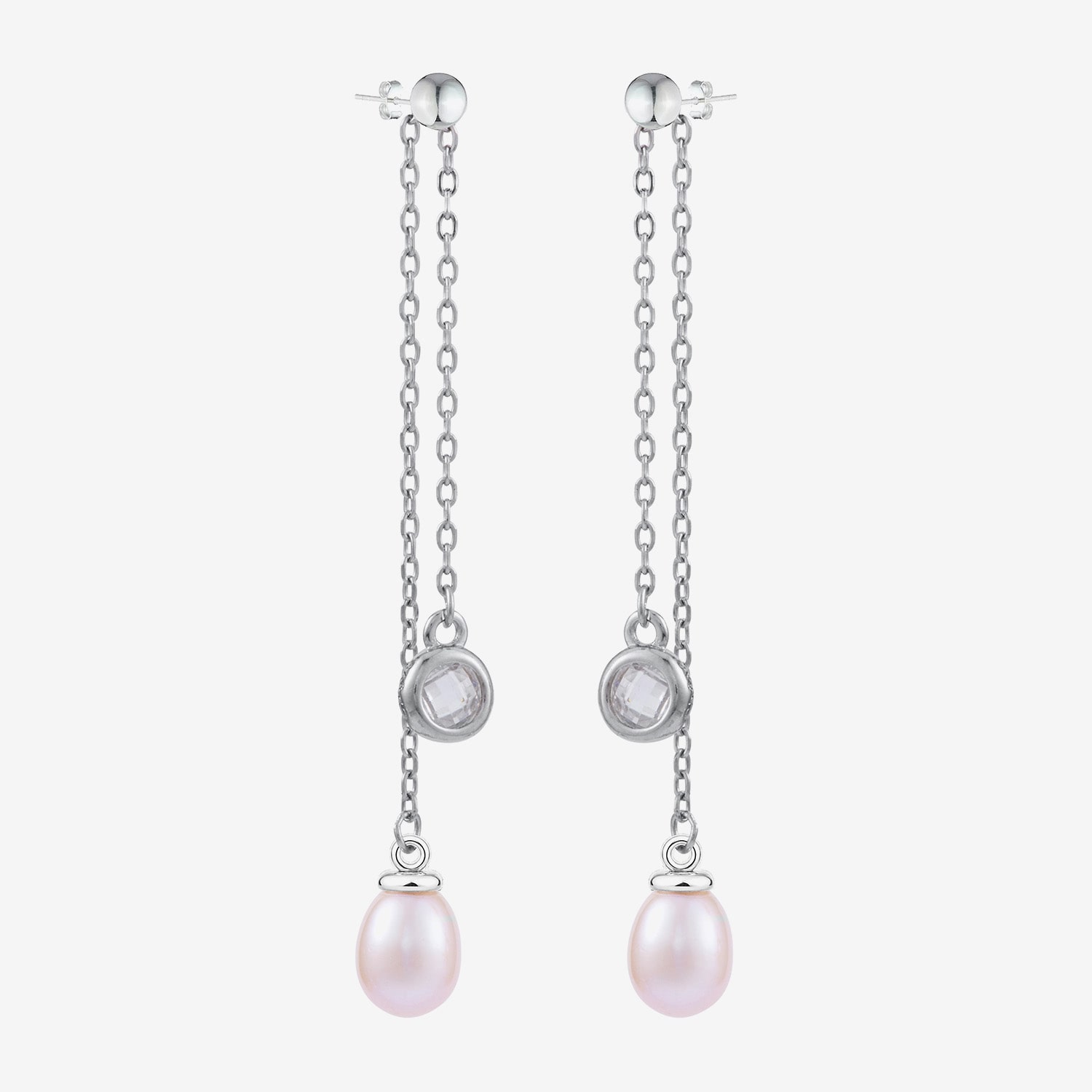 Limited Quantities! Womens Cultured Freshwater Pearl Sterling Silver Drop Earrings