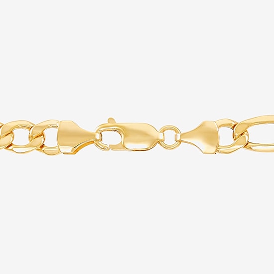 Made in Italy Mens 10K Gold 22 Inch Link Necklace