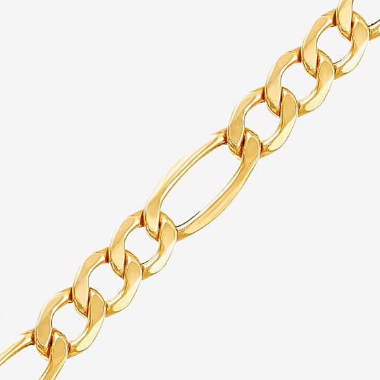 Made in Italy Mens 10K Gold 22 Inch Link Necklace